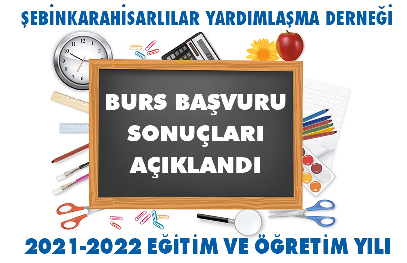 2021-2022 EĞİTİM VE ÖĞRETİM YILI BURS BAŞVURU SONUÇLARI